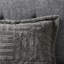 Édredon en fausse fourrure mini, double / grand, gris avec un édredon en duvet damier-119105462-119105465
