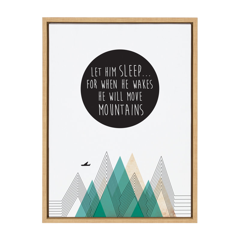 «Move Mountains» par Rachel Lee 3 Birdies Studio, reproduction d'art sur toile encadrée