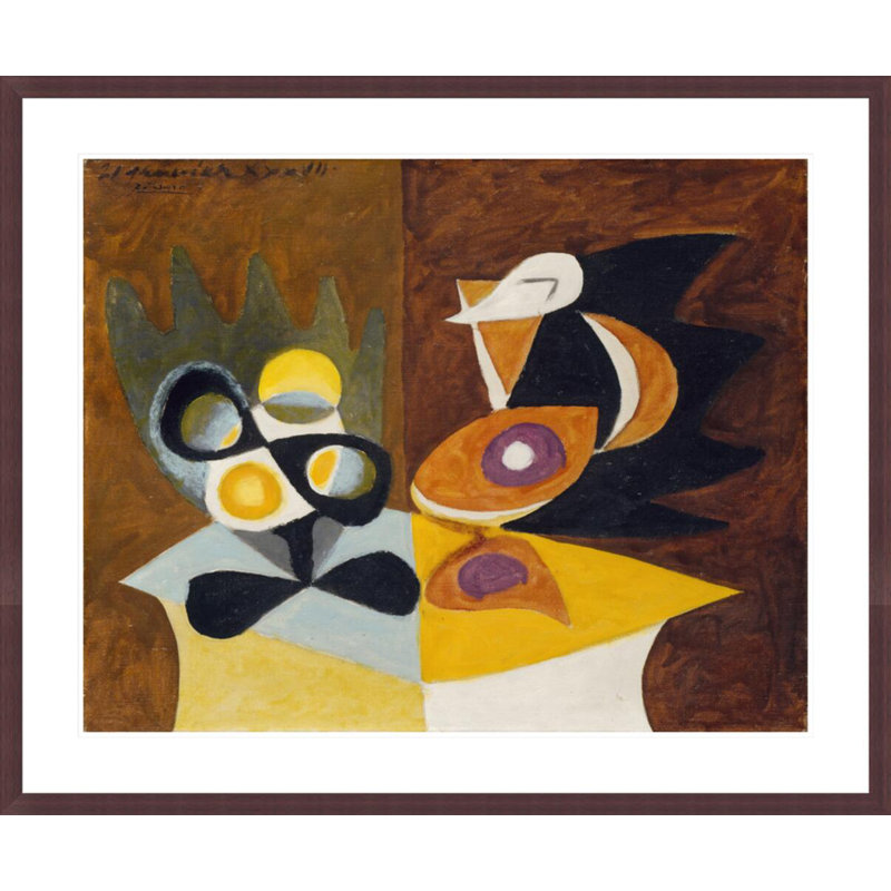 Nature morte: assiette à fruits et pichet (Natue morte: compotier et cruche) par Pablo Picasso - Impression sur toile