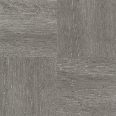 Carreau de vinyle auto-adhésif gris anthracite 12 po x 12 po x 1,2 mm