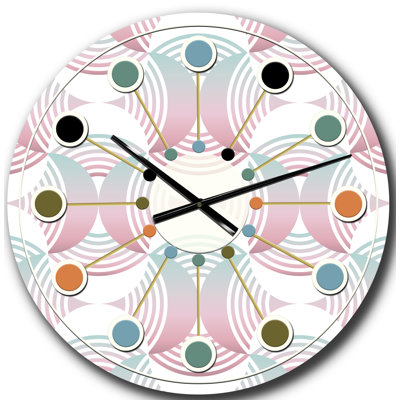 Horloge murale rétro Mid-Century