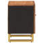 Hawkins 163cm W Solid Wood Bedside Table