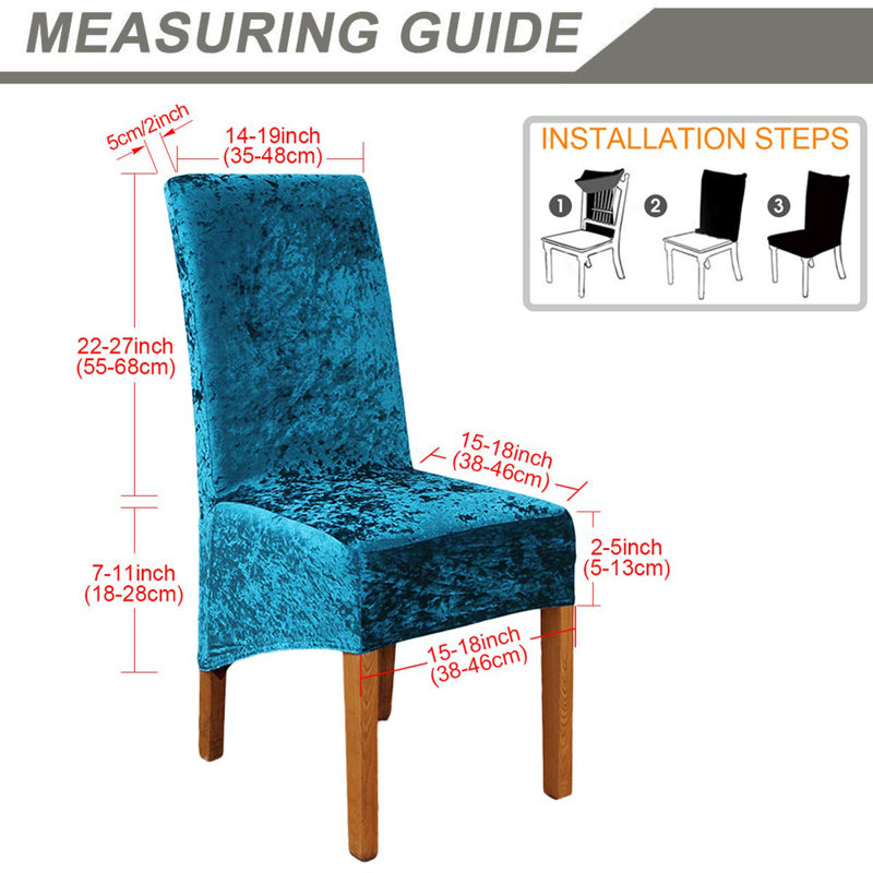 Dining Chair Slipcover, Peacock Blue