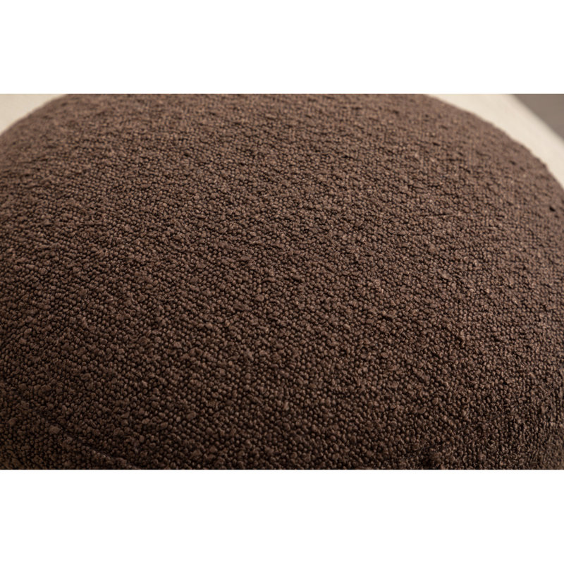 Tabouret de maquillage en velours, Bouclette brune