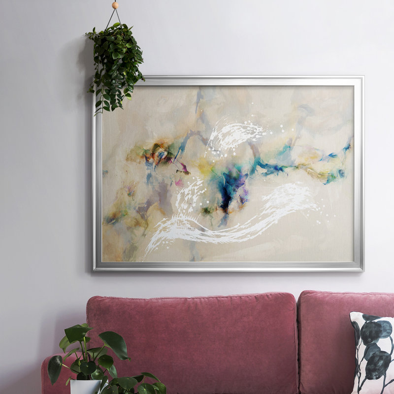 Toile tendue avec châssis Stardust_2772973, Argent, H 18 po x l 26 po x P 1,5 po