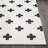 Tommen Machine Woven Geometric Black/White Area Rug-1484872541