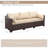 Ailina 79'' Wide Outdoor Wicker Patio Sofa with Anti-slip Cushions and Waterproof Cover-421791