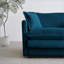 Canapés modulaires | Ensemble de sièges modernes en bois massif 3 pièces pour salon profond, chenille bleue | Bleu-447900959