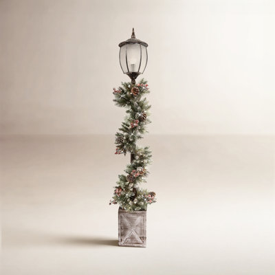 Otelia Frosted Outdoor Lamp Post