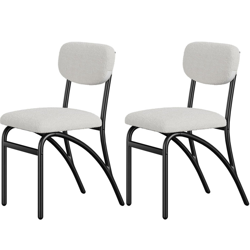 Dining Chairs, Boucle Dining Chairs, 2, Beige