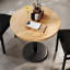 Plateau de table rond en bois massif de 30 po avec base de salle à manger de 18 po-948068902-948069848-948069851