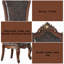 Chaise d'appoint picardie (ensemble de 2)