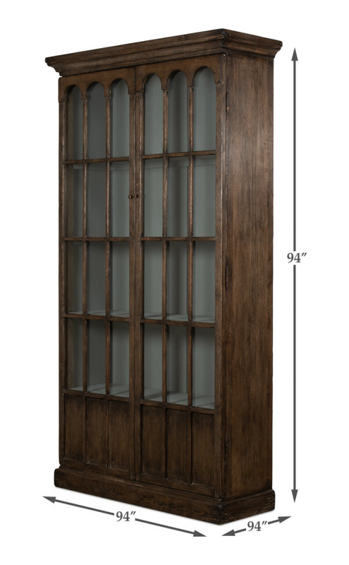 Refined Arches Solid Wood Bookcase