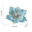 Fleur de Noël 24CM flocage de fleurs de magnolia haut de gamme décoration de Noël fleur de Noël-250878553