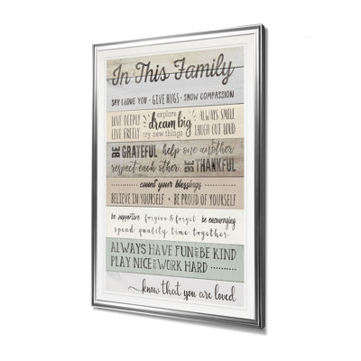 «In this Family», art textuel