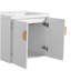 Meuble-lavabo à portes 24 po avec lavabo, pour petite salle de bain-120102245-120102243