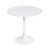 White Mid Century Coffee Table, And Steel Build Quality Elegant Table With Solid Base