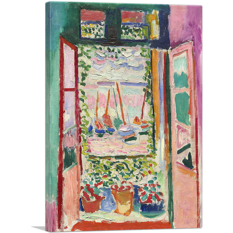 Henri Matisse Open Window Collioure Canvas Art Print 18" x 12"