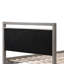 Très grand lit plateforme robuste avec structure en bois, tête de lit à boucles ivoire, confort moderne pour la chambre à coucher