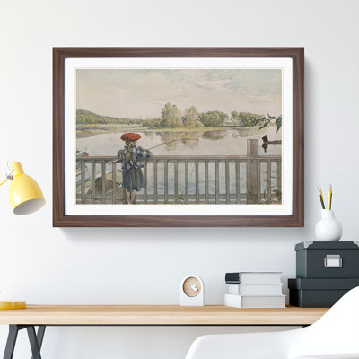 Lisbeth Angling by Carl Larsson - Picture Frame Painting