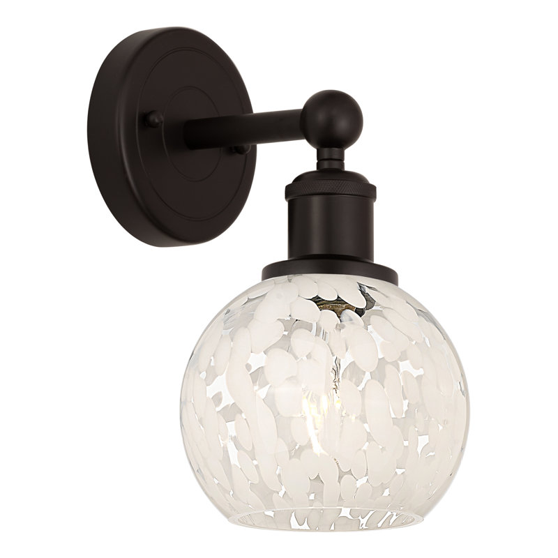 Berdena Steel Armed Sconce, 10.25" H x 6" W x 7.5" D, Oil Rubbed Bronze