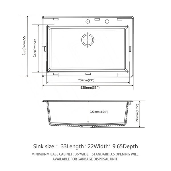 Dimensions du produit
