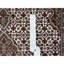 Tapis oriental 4 pi 1 po x 6 pi 2 po ivoire Tabriz Mahi
