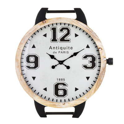 Nelia Wood Wall Clock