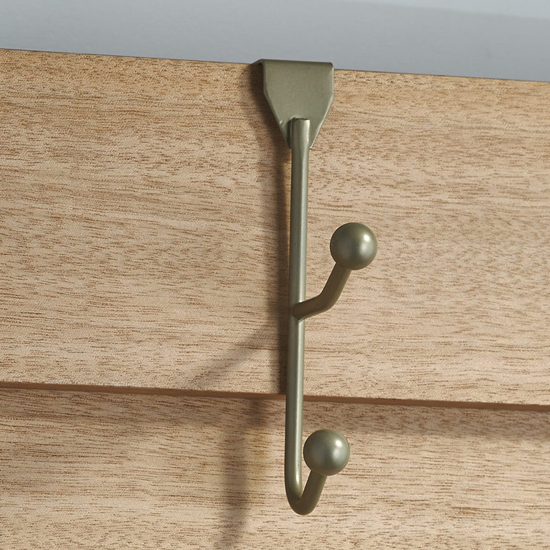 Over the Door Coat Rack, Matte Nickel