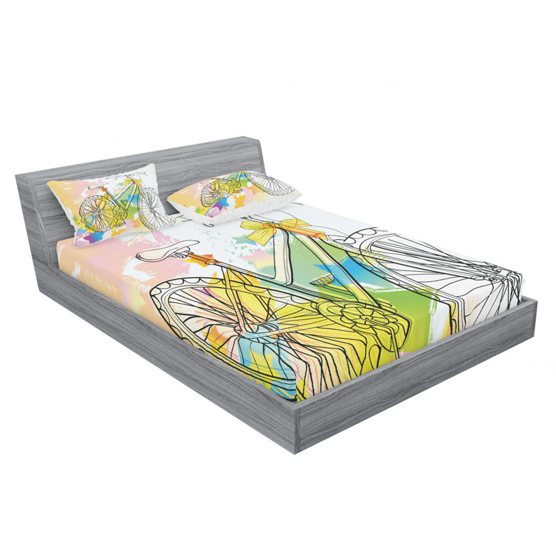 Microfiber Sheet Set, Full/Double Sheet Set with Fitted Sheet