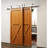 Brushed Nickel Classic Design U Shape Brackets Double Track Bypass Two Door Hardware Kit-45200004