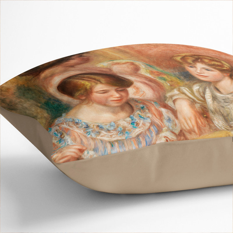 Embroiderers Scatter Cushion, Stone, 55cm H x 55cm W x 20cm D