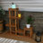 Turnbridge 7-Tier Brown Meranti Wood Outdoor Plant Stand