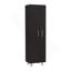 Nala Cleaning Cabinet, Double Door, Four Legs, Five Shelves -Black-1784954948