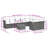 Vidaxl Garden Sofa Set Grey