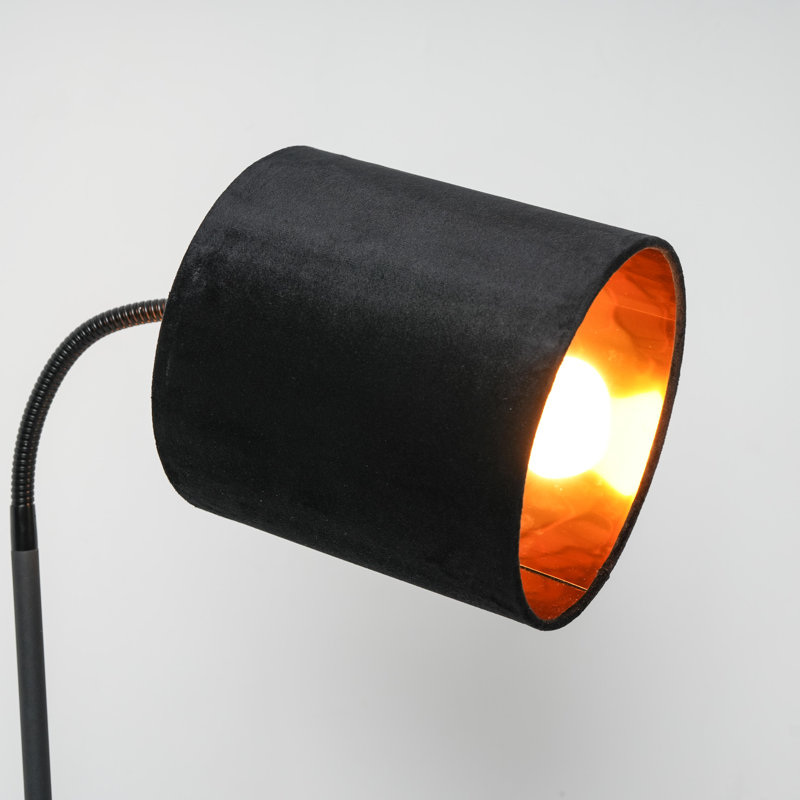 Giovoni 173cm Black Arched Floor Lamp, Black
