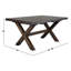 Table de salle à manger extensible Danna