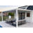 PURPLE LEAF White Louvered Pergola 12' x 16' Outdoor Aluminum Pergola with Adjustable Canopy Rainproof Hardtop Gazebo for Patio Garden Deck-593520540