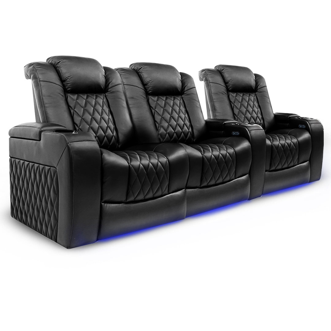 Upholstered Home Theater Seating with Cup Holder Valencia Theater Seating