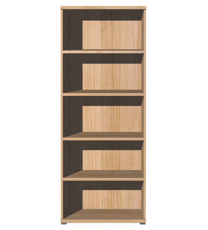 Vision 190cm H x 75cm W Wood Standard Bookcase