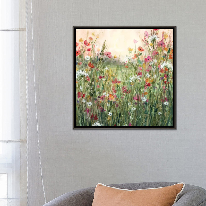 «Spring in Full Bloom» par Carol Robinson - reproduction imprimée, H 26 po x l 26 po x P 1,5 po, Pas de tapis