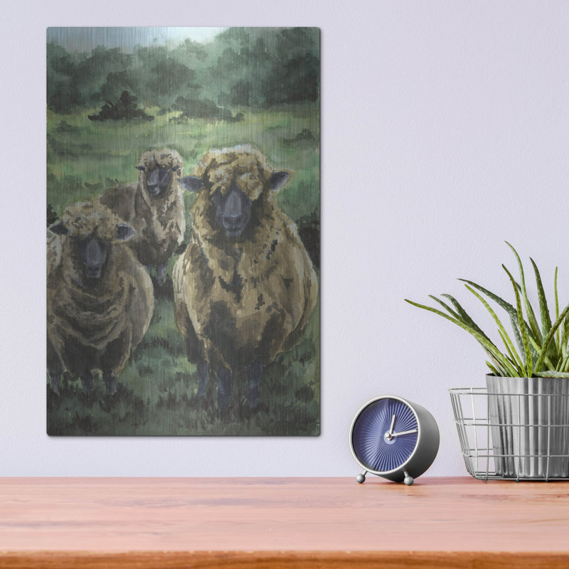  «The Quiet Council 2 Copie» par Anika Goodhue, art mural en métal, 12 po x 16 po