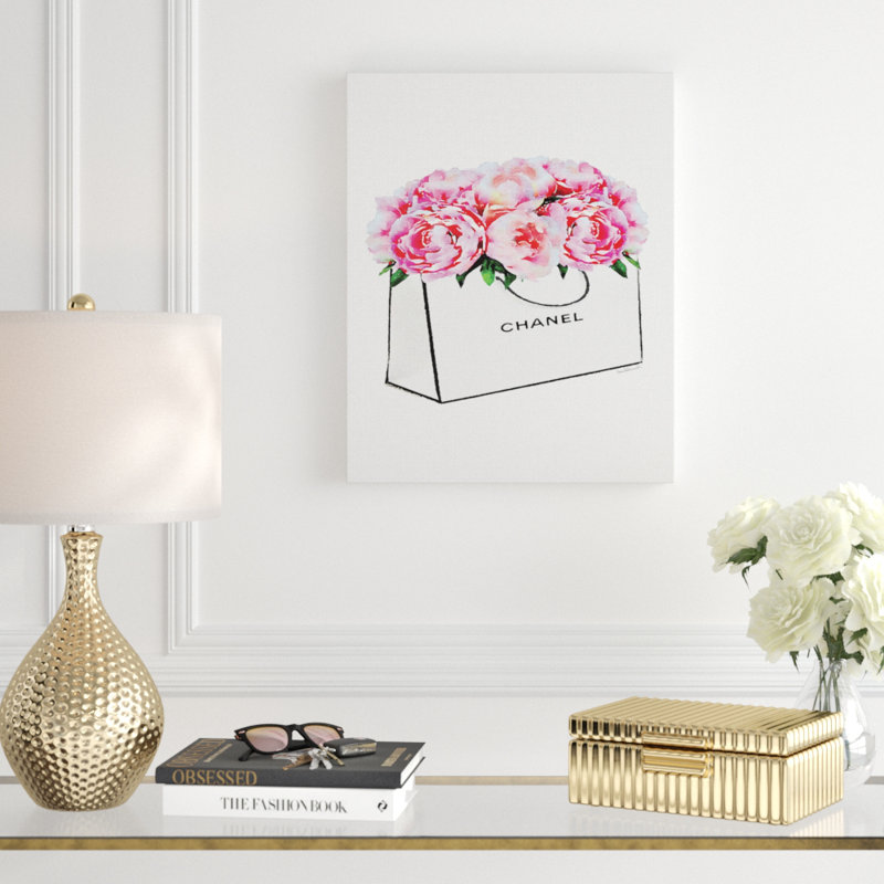 Mason Jar Filled With Poppies - Print, Wrapped Canvas, 20" H x 16" W x 1.5" D