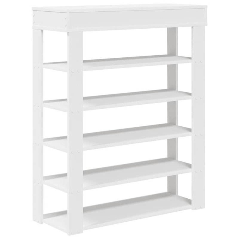 Shoe Rack 80X30x98 Cm Engineered Wood, White, 98cm H x 80cm W x 30cm D