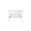 Lit simple blanc avec tête de lit en bois d'hévéa et, idéal pour la vie, espace de rangement maximal, attrait rustique parfait pour les petits espaces de vie, ambiance de chambre apaisante, assemblage rapide-1307601623