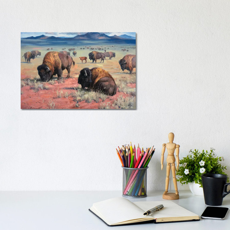Home OntheRange by Jack Sorenson - Wrapped Canvas Painting, 20.32 cm H x 30.48 cm W