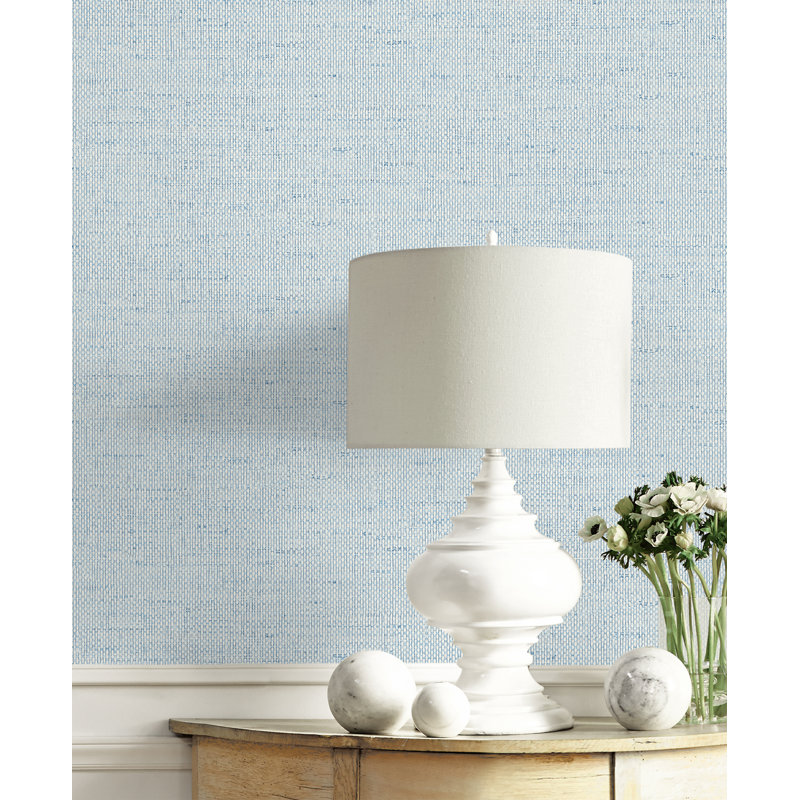Abstract Vinyl Metallic Wallpaper Double Roll, Aquamarine