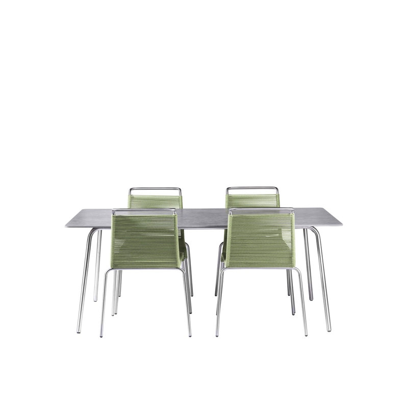 Salto Outdoor Dining Side Chair, Green