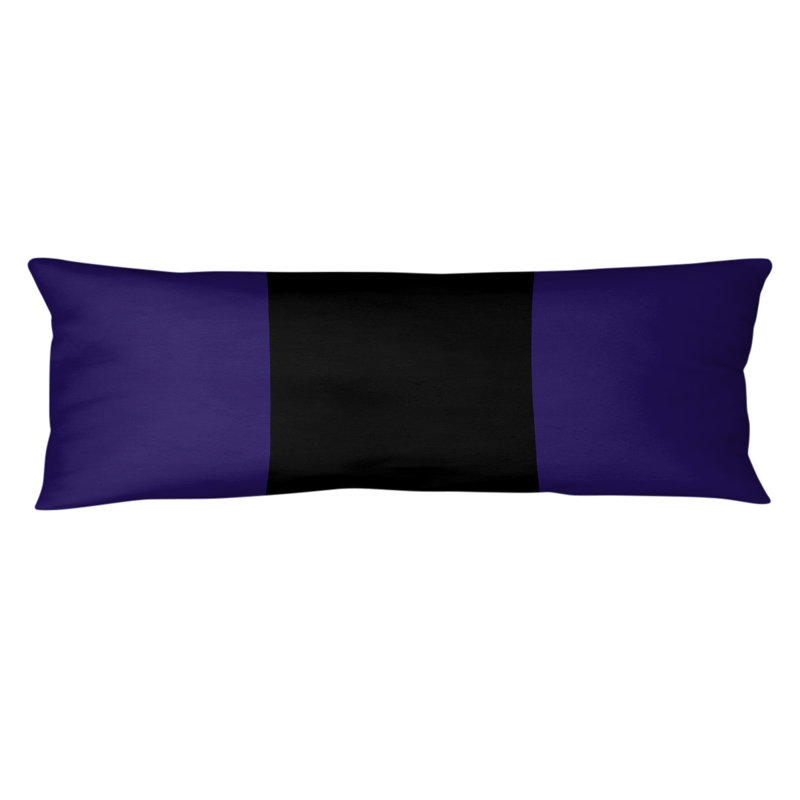 Polyester Medium Pillow, Baltimore Football, Light Violet/Black
