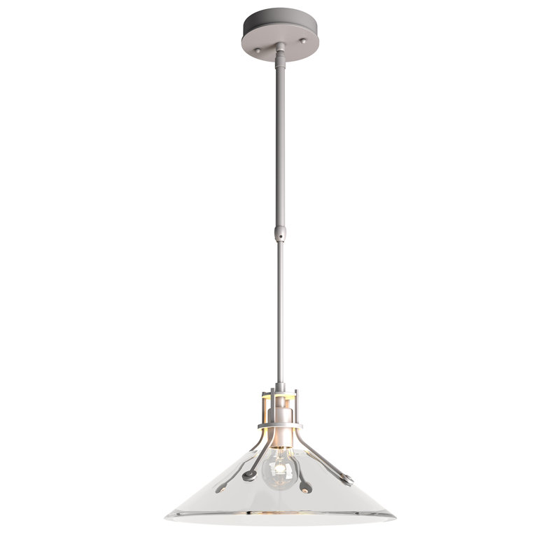 Henry Outdoor Pendant, Coastal Burnished Steel, Clear Glass